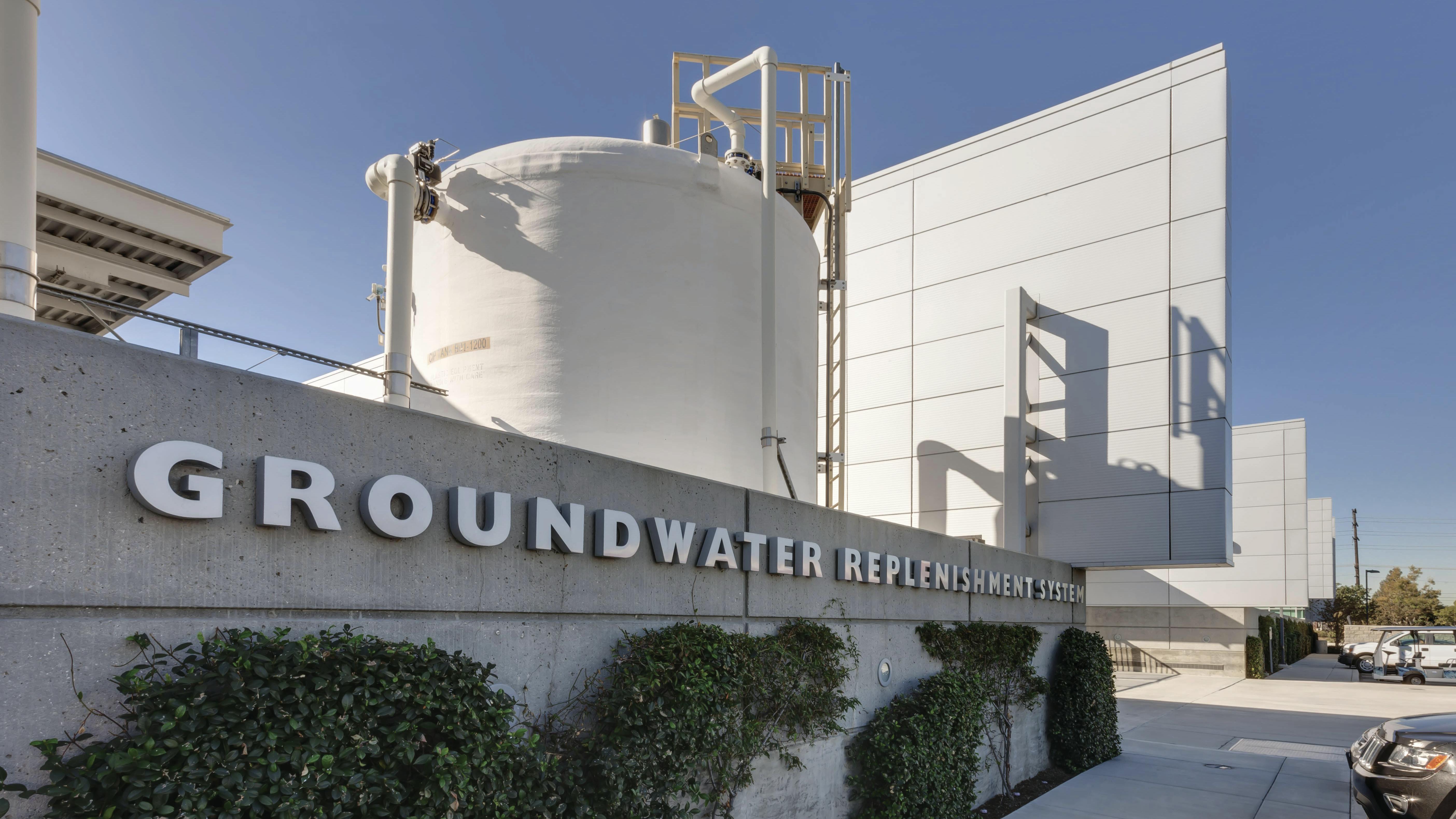 Orange County Water District Groundwater Replenishment System in Fountain Valley, California