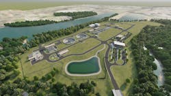 Rendering of the Stowe Regional Water Resource Recovery Facility.
