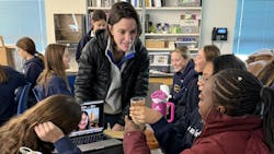 Students at Stone Ridge School of the Sacred Heart participate in the lab event. Students at Stone Ridge School of the Sacred Heart participate in the lab event.