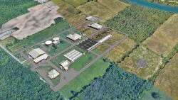 A rendering of the new WWTP. A rendering of the new WWTP.