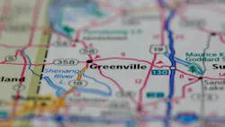 Greenville Pennsylvania USA shown on a Geography map or Road map