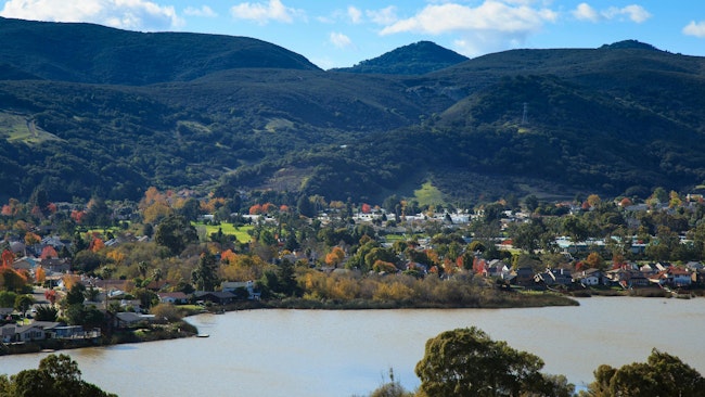 Peaceful afternoon of rural area at San Luis Obispo, California