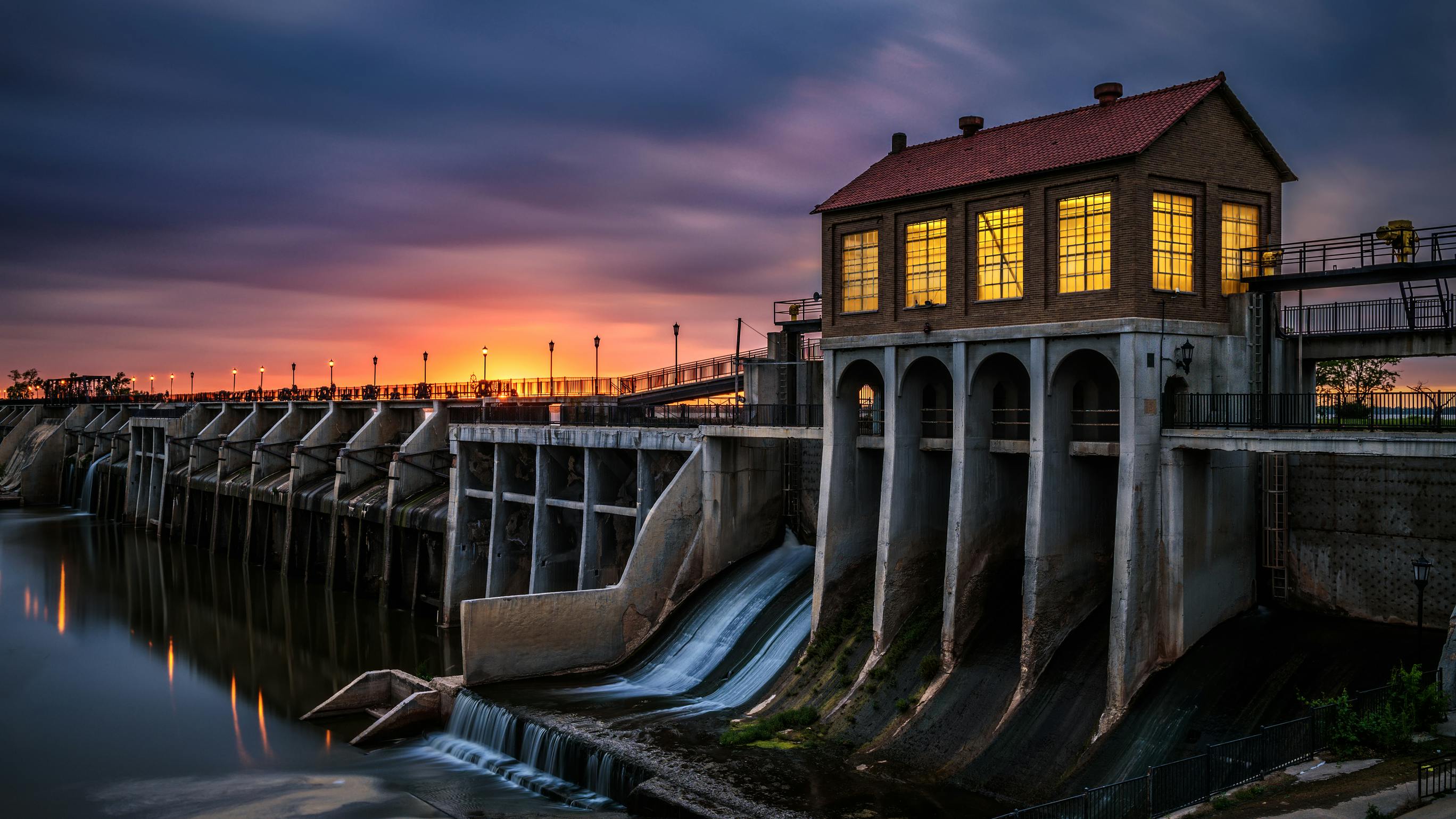 Lake Overholser Dam in Oklahoma City