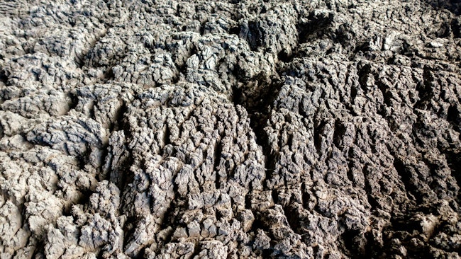 Biosolids sludge storage ready for farm land