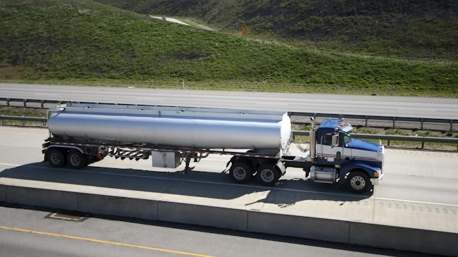 Tanker Truck on highway.