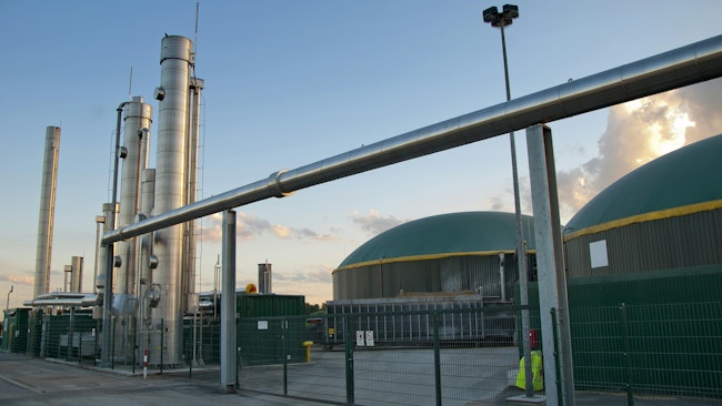Part of a biogas plant