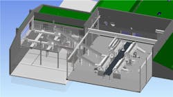 Centrifuge layout rendering Centrifuge layout rendering