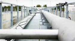 Wastewater treatment water pumping station