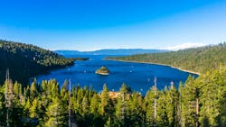 Emerald Bay in South Lake Tahoe, California, USA Emerald Bay in South Lake Tahoe, California, USA