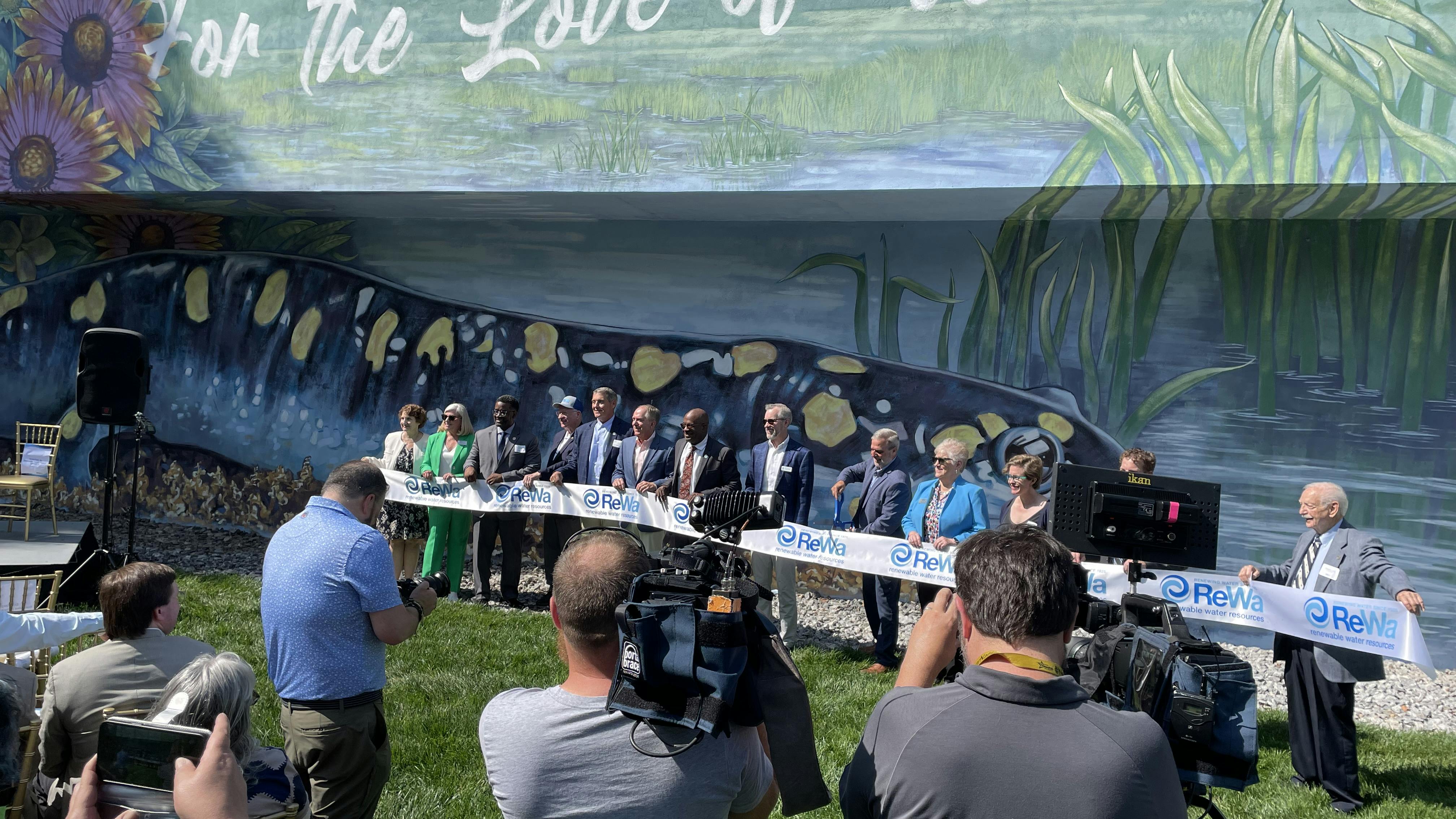 Centennial ribbon cutting