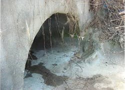 During rain events, stormwater runoff mixes with the wastewater and exceeds the interceptor capacity, resulting in a combined sewer overflow (CSO) discharge to a waterbody. During rain events, stormwater runoff mixes with the wastewater and exceeds the interceptor capacity, resulting in a combined sewer overflow (CSO) discharge to a waterbody.