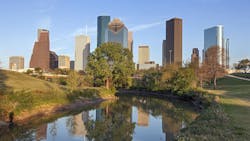 Buffalo Bayou and Downtown Houston, Texas Buffalo Bayou and Downtown Houston, Texas