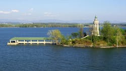 Wastewater discharges from a dairy facility allegedly impacted Stevens Brooks, a tributary of Lake Champlain (shown). Wastewater discharges from a dairy facility allegedly impacted Stevens Brooks, a tributary of Lake Champlain (shown).