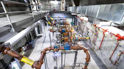 An example of a highly engineering and well-constructed grit pump gallery in a headworks buildling.
