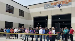 Centrisys/CNP celebrates the opening of a new 70,000-square-foot facility at its Kenosha, Washington, campus. The spaces supports construction and repair of large centrifuges and provides space for aftermarket support and rental fleets. Photo credit: Centrisys/CNP