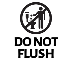 do_not_flush_symbol_black do_not_flush_symbol_black