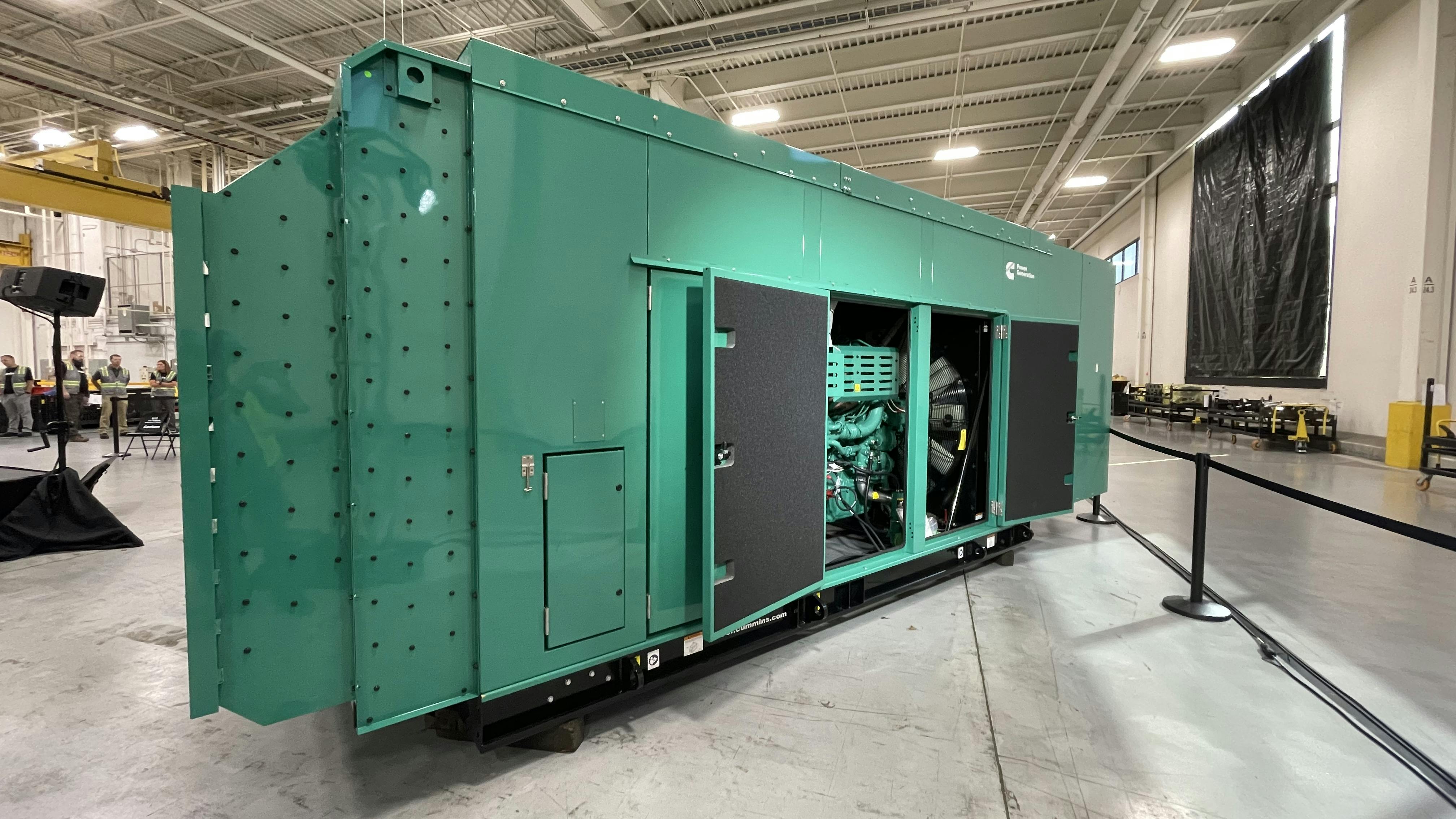 The Cummins S17 Centum generator set offers similar power levels in a smaller footprint when compared with competitors.