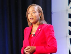 MWRD Board of Directors President Kari Steele speaks at WEFTEC 2025 in Chicago. MWRD Board of Directors President Kari Steele speaks at WEFTEC 2025 in Chicago.