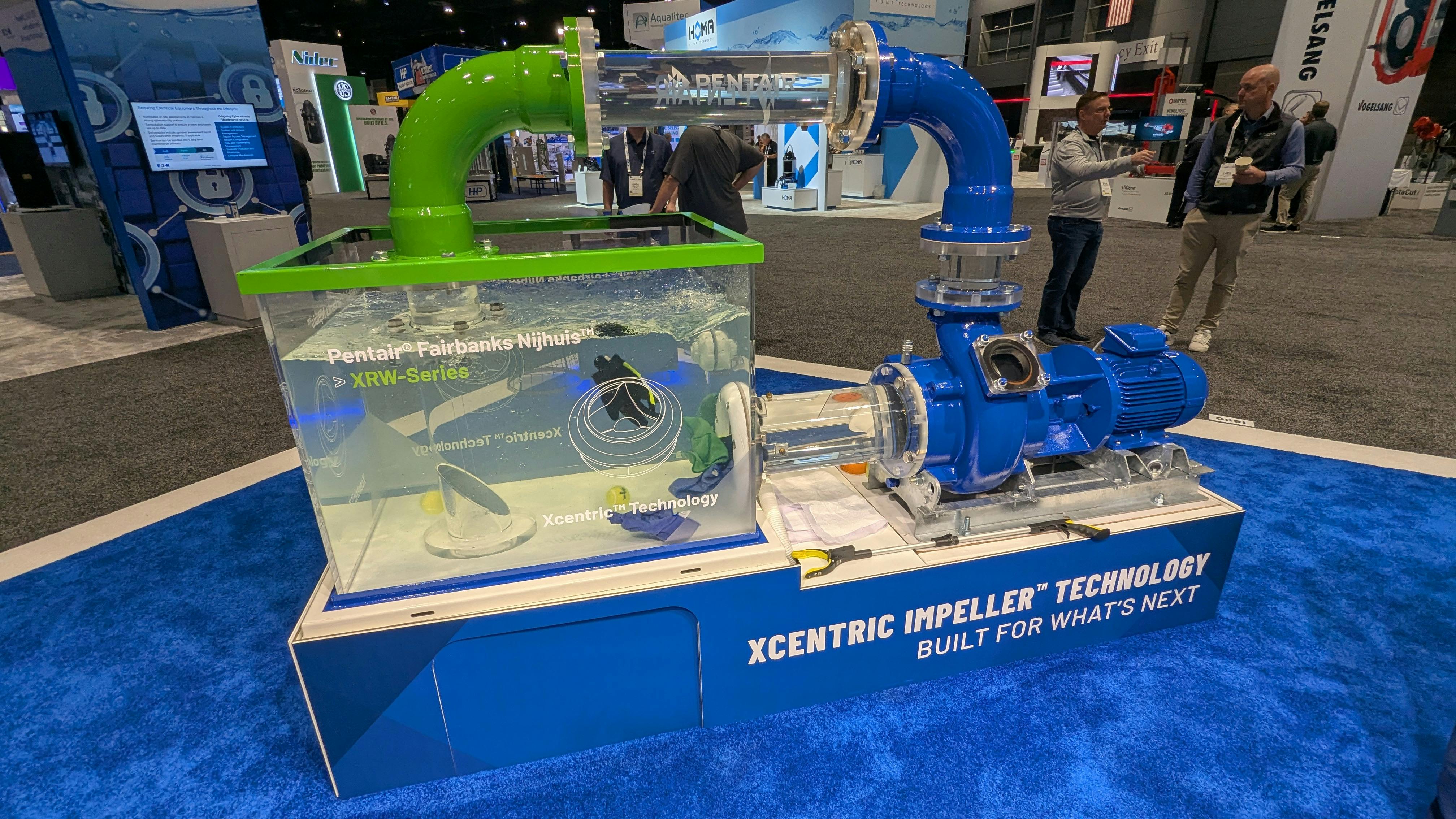 Pentair Xcentring Impeller Technology at WEFTEC 2025