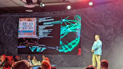 During a live demonstration of OpenSite+ during the Bently Year In Infrastructure event, an engineer asked about stormwater retention and runoff for a data center site with three ponds.