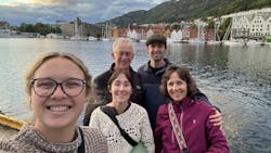 Alan enjoying time with his family in the Port of Bergen, Norway. Alan enjoying time with his family in the Port of Bergen, Norway.