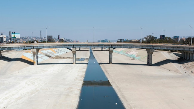 Tijuana River Canal in Mexico