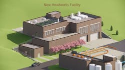 Graphic of New Headworks Building (Graphic courtesy of Prince William Water). Graphic of New Headworks Building (Graphic courtesy of Prince William Water).