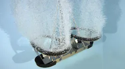 A close-up view of the Kasco HydraForce agitator that can be used for fats, oils and grease break-up in wastewater systems.