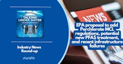 EPA proposal to add Perchlorate MCL, potential new PFAS treatment, and recent infrastructure failures EPA proposal to add Perchlorate MCL, potential new PFAS treatment, and recent infrastructure failures