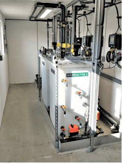 Fig. 1. Hayward Water Pollution Control Facility Pilot Reactor Fig. 1. Hayward Water Pollution Control Facility Pilot Reactor