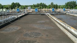 settling tank in wastewater treatment plant settling tank in wastewater treatment plant