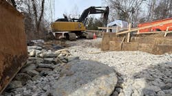 Rock removed around the Potomac Interceptor (Photo credit: DC Water). Rock removed around the Potomac Interceptor (Photo credit: DC Water).