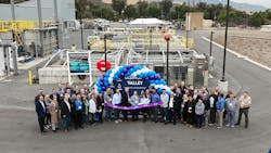 Ribbon cutting ceremony for the Horsethief Canyon Water Reclamation Facility in Temescal Valley, California (Photo credit: Carollo Engineers). Ribbon cutting ceremony for the Horsethief Canyon Water Reclamation Facility in Temescal Valley, California (Photo credit: Carollo Engineers).
