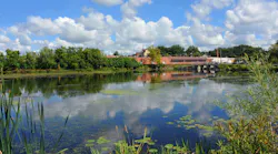 still waters of the Yahara River in Stoughton, Wisconsin still waters of the Yahara River in Stoughton, Wisconsin
