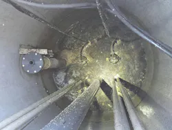 Mandeville Lift Station before treatment. Mandeville Lift Station before treatment.