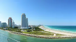 Panoramic aerial view of South Miami Beach Panoramic aerial view of South Miami Beach