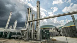 Part of a biogas plant Part of a biogas plant