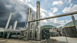 Part of a biogas plant Part of a biogas plant