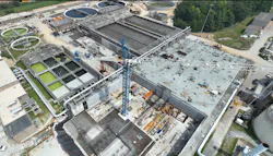 At the Nansemond Treatment Plant (pictured) and Nansemond SWIFT Facility, raw wastewater is purified to drinking water standards and conditioned to match the chemistry of the Potomac Aquifer, becoming what's known as SWIFT Water (a registered trademark of HRSD). At the Nansemond Treatment Plant (pictured) and Nansemond SWIFT Facility, raw wastewater is purified to drinking water standards and conditioned to match the chemistry of the Potomac Aquifer, becoming what's known as SWIFT Water (a registered trademark of HRSD).