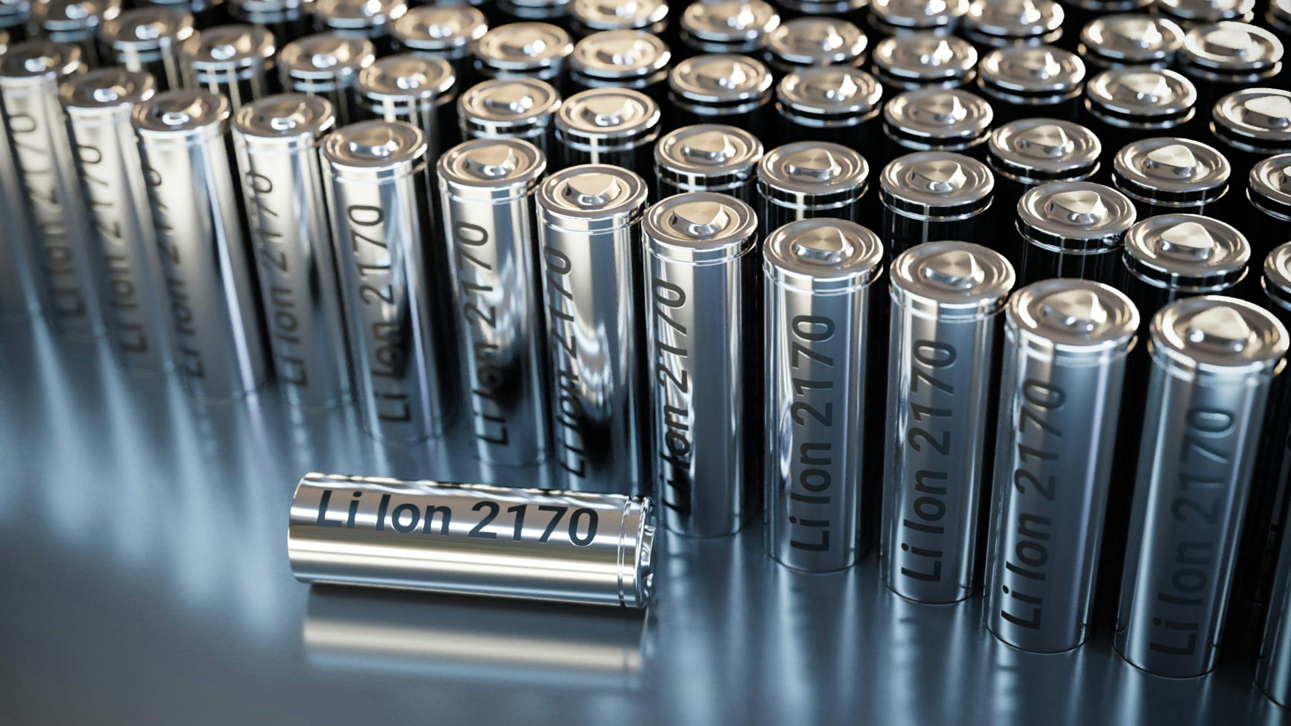 lithium ion li-ion batteries of form factor 2170 used in EVs