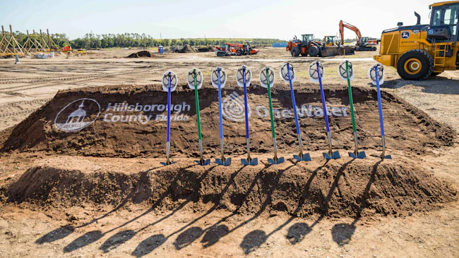 Garney breaks ground on Hillsborough County&rsquo;s largest wastewater project