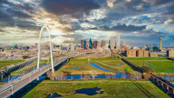 Dallas Texas TX Downtown Drone Skyline Aerial Dallas Texas TX Downtown Drone Skyline Aerial