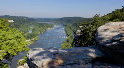 View over Potomac River at harpers ferry