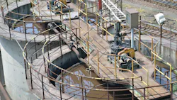 Drive and flow-control equipment operating in a municipal wastewater treatment facility (Photo credit: Regal Rexnord via Getty Images). Drive and flow-control equipment operating in a municipal wastewater treatment facility (Photo credit: Regal Rexnord via Getty Images).