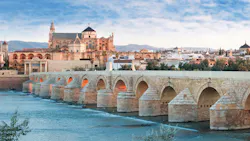 Roman Bridge and Guadalquivir river, Great Mosque, Cordoba, Spain Roman Bridge and Guadalquivir river, Great Mosque, Cordoba, Spain