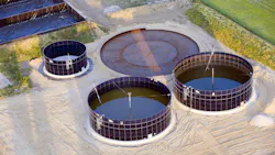 Modern biogas plant under construction Modern biogas plant under construction