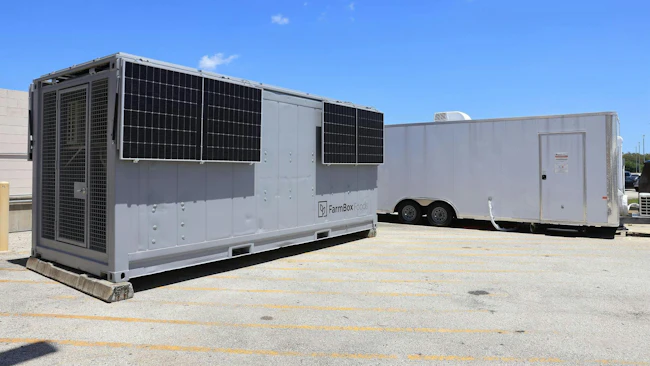 Technicians prepare the Divergent Deployable Wastewater Treatment Facility, designed to turn crew wastewater into useful resources, for transport at NASA&rsquo;s Kennedy Space Center in Florida on Tuesday, April 21, 2026 (Photo and caption credit: NASA/Kim Shiflett).