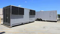 Technicians prepare the Divergent Deployable Wastewater Treatment Facility, designed to turn crew wastewater into useful resources, for transport at NASA’s Kennedy Space Center in Florida on Tuesday, April 21, 2026 (Photo and caption credit: NASA/Kim Shiflett). Technicians prepare the Divergent Deployable Wastewater Treatment Facility, designed to turn crew wastewater into useful resources, for transport at NASA’s Kennedy Space Center in Florida on Tuesday, April 21, 2026 (Photo and caption credit: NASA/Kim Shiflett).