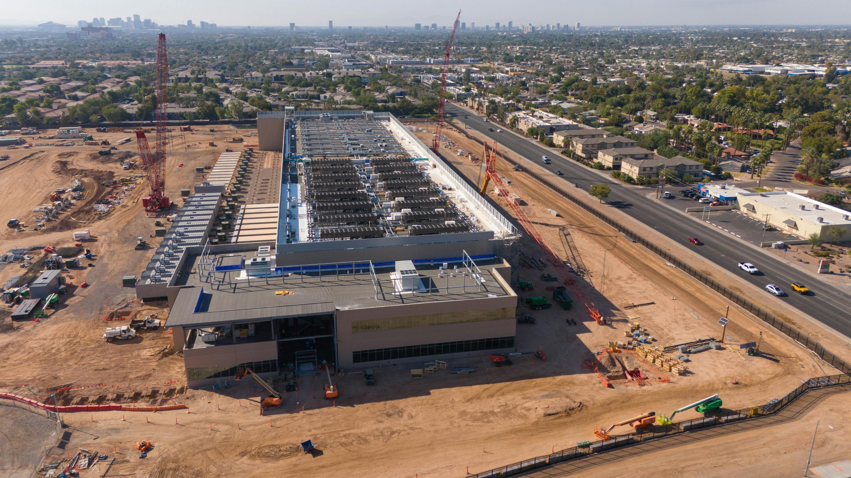 Data center construction in Arizona