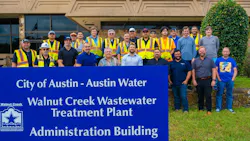 Austin Water's Walnut Creek Wastewater Treatment Plant has received the National Association of Clean Water Agencies' (NACWA) 2026 Platinum Peak Performance Award (Photo credit: Austin Water).